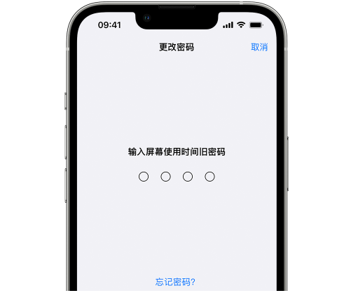 张家口iPhone屏幕维修分享iPhone屏幕使用时间密码忘记了怎么办 