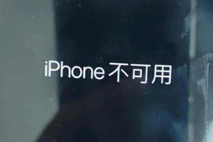 张家口苹果服务网点分享锁屏界面显示“iPhone 不可用”如何解决 