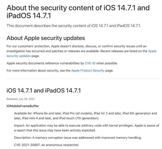张家口苹果手机维修分享iOS 14.7.1 正式版更新内容及升级方法 